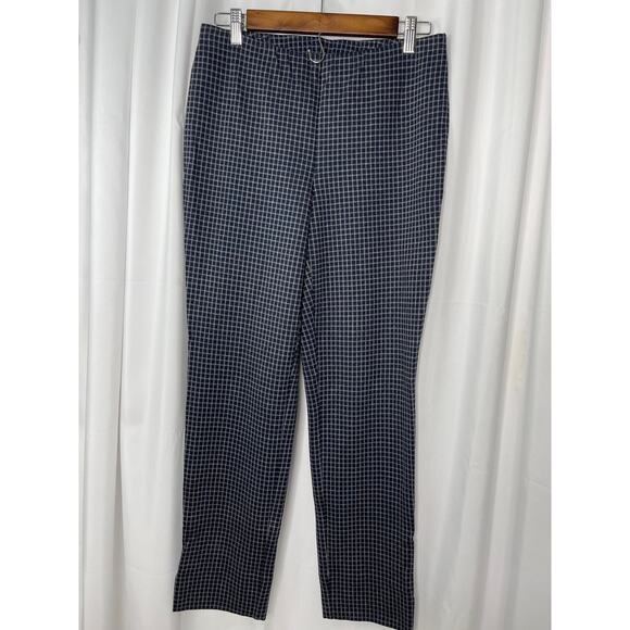 J. Jill slacks pants trousers women's medium (see notes) gray checked on black - Picture 10 of 15